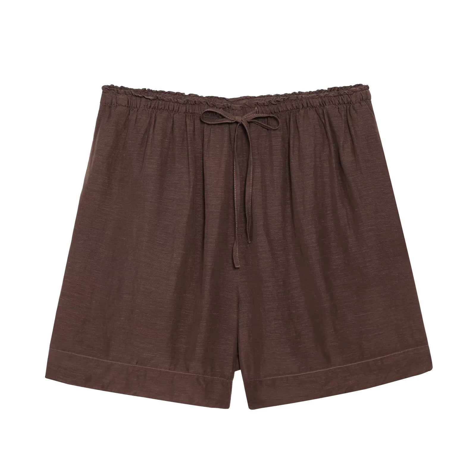 "Sahara "Espresso Off the Shoulder Bardot Balloon Sleeve Two-Piece Set