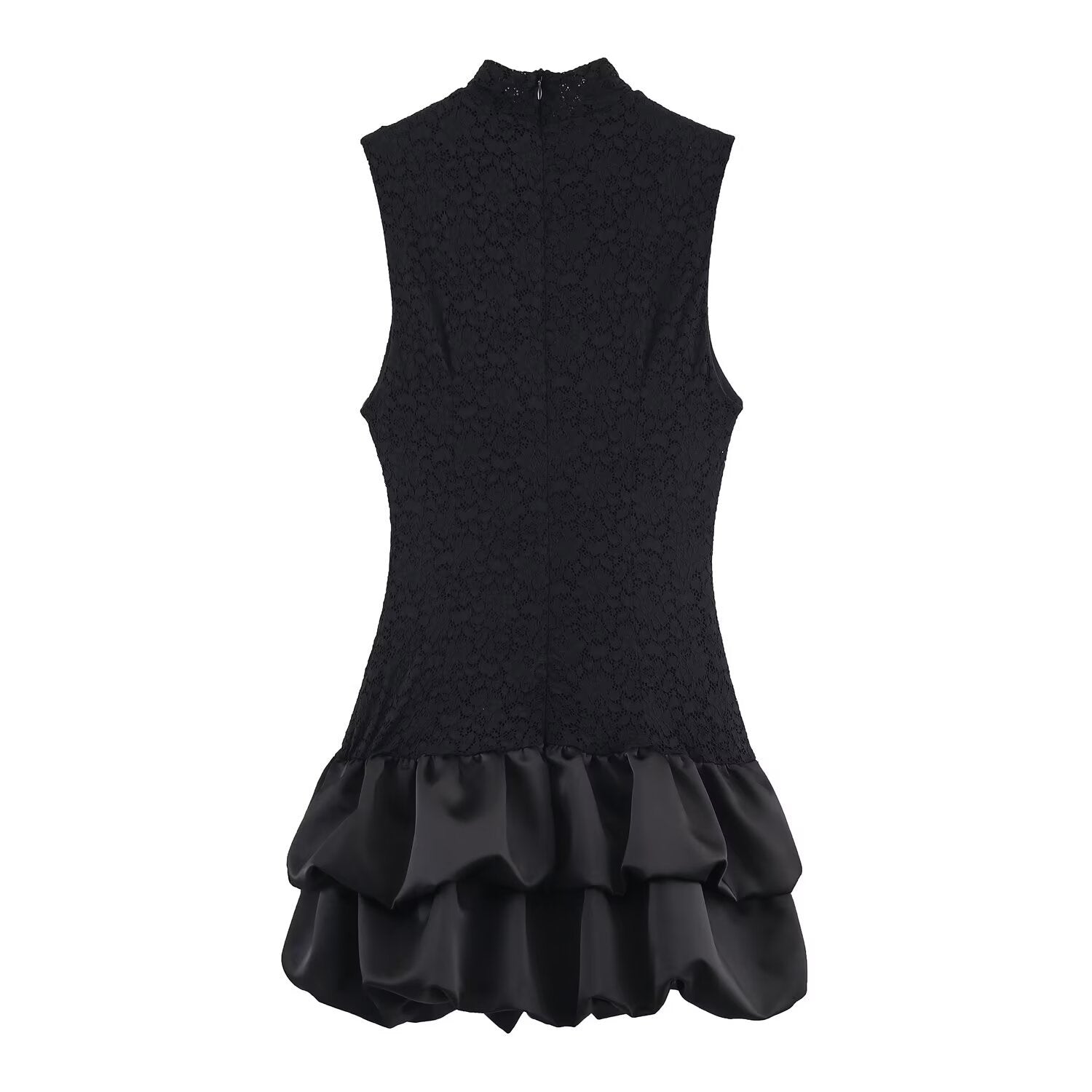 Janet Splicing lace short dress