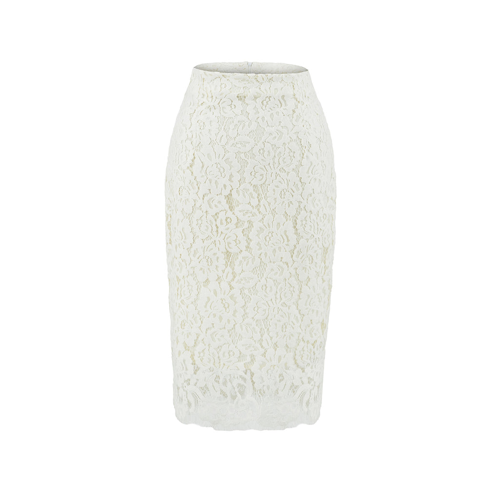 Alexa Slimming lace midi skirt