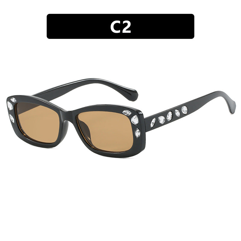 Diamond Dust oval sunglasses