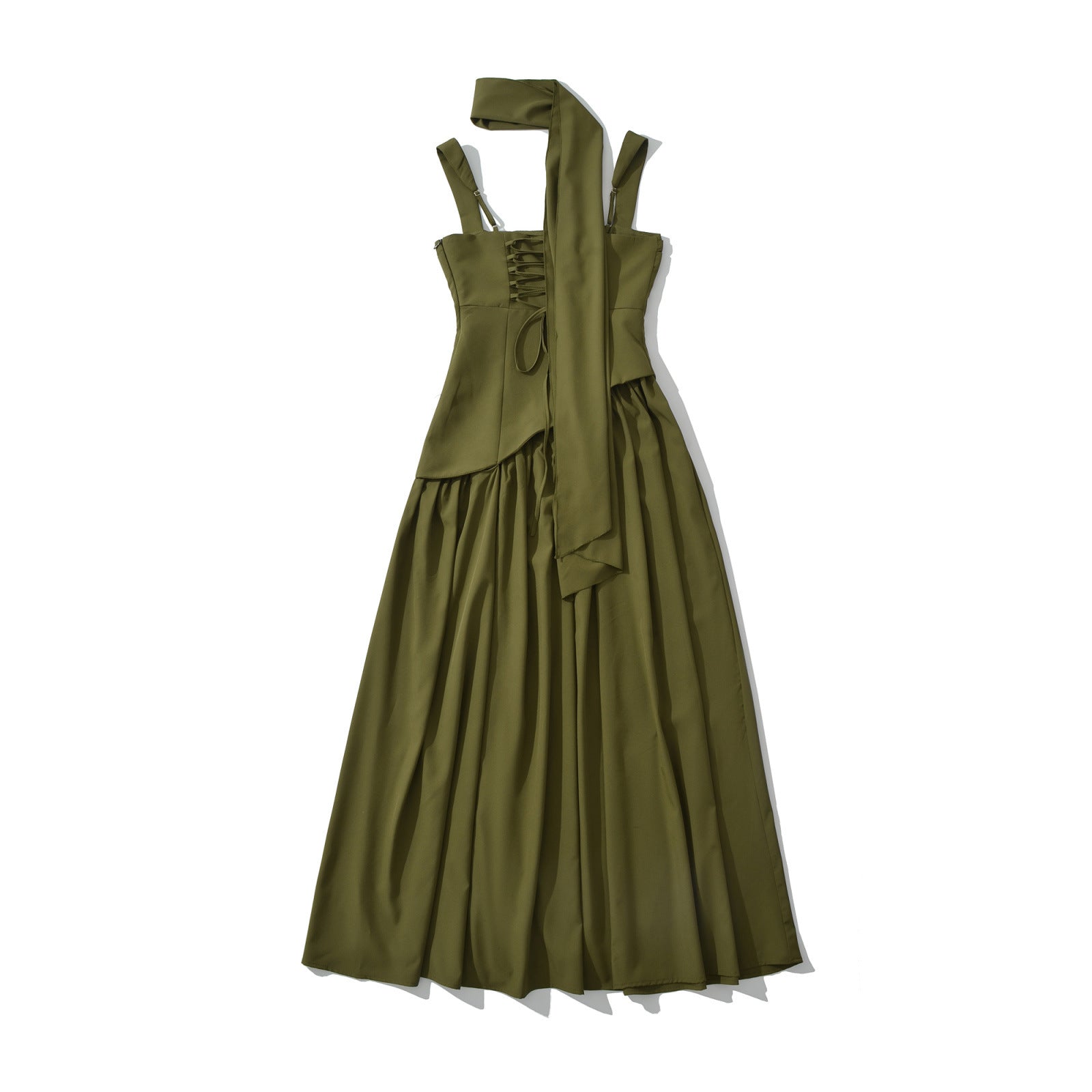 Melina Classic Strapless Split A-line Dress