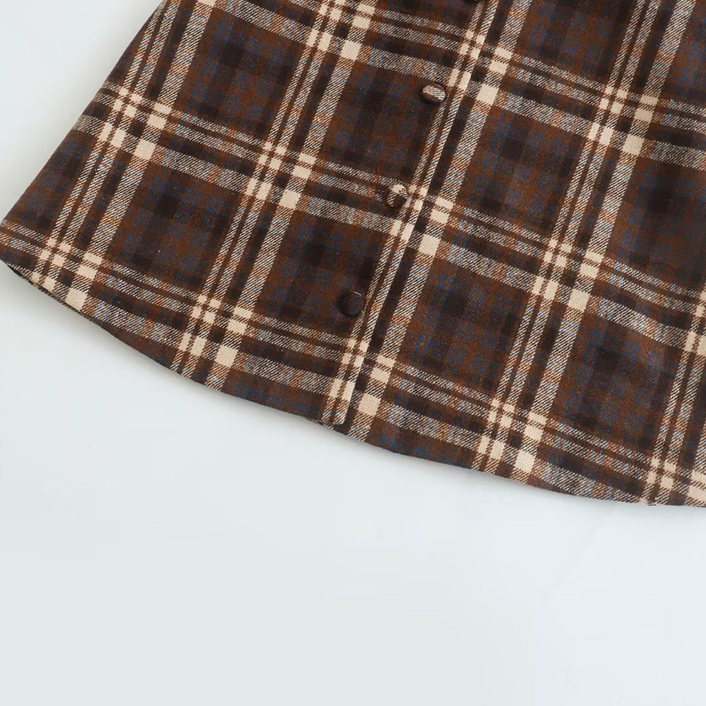 Classic Retro Forest-Style Print Dress