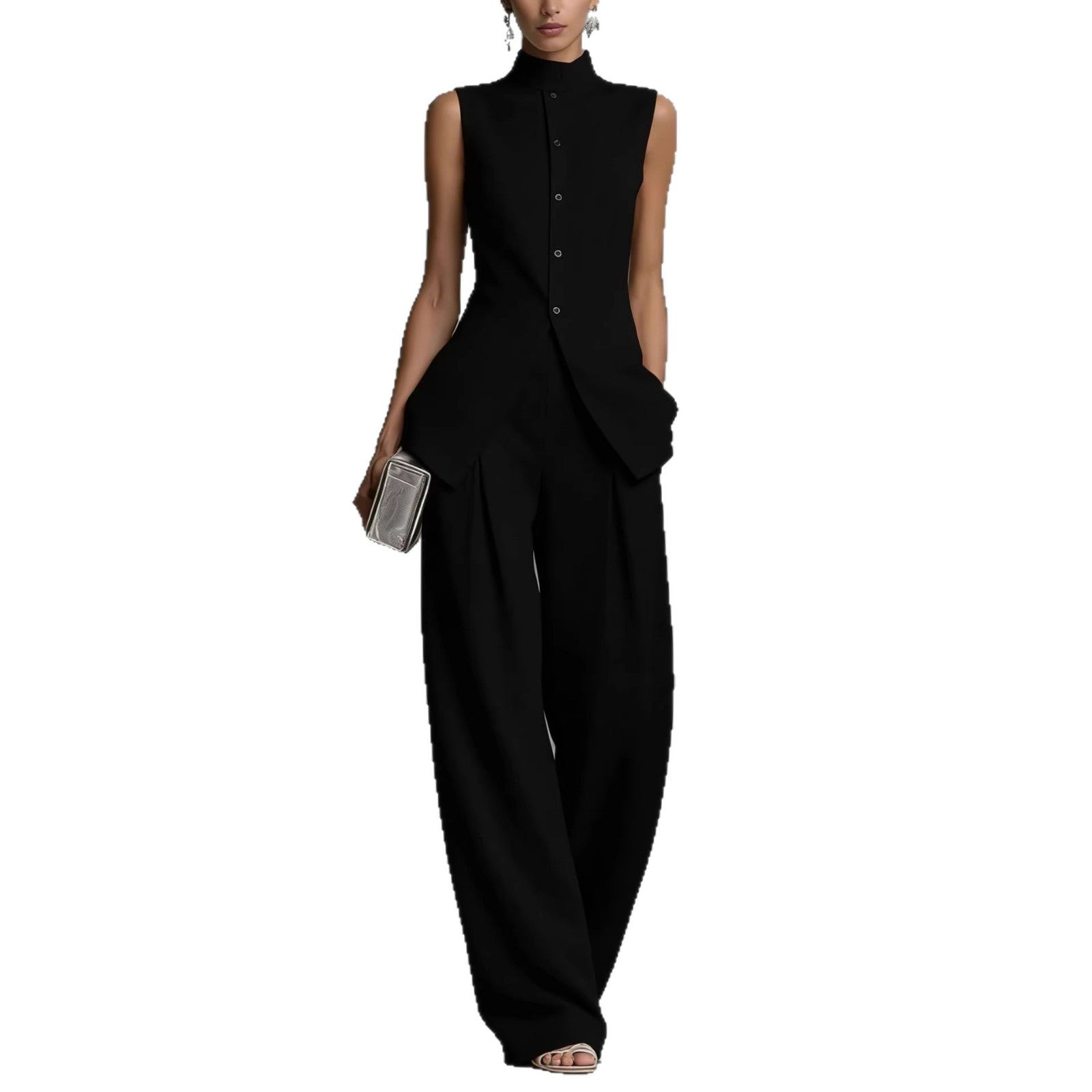 Selena sleeveless pants set