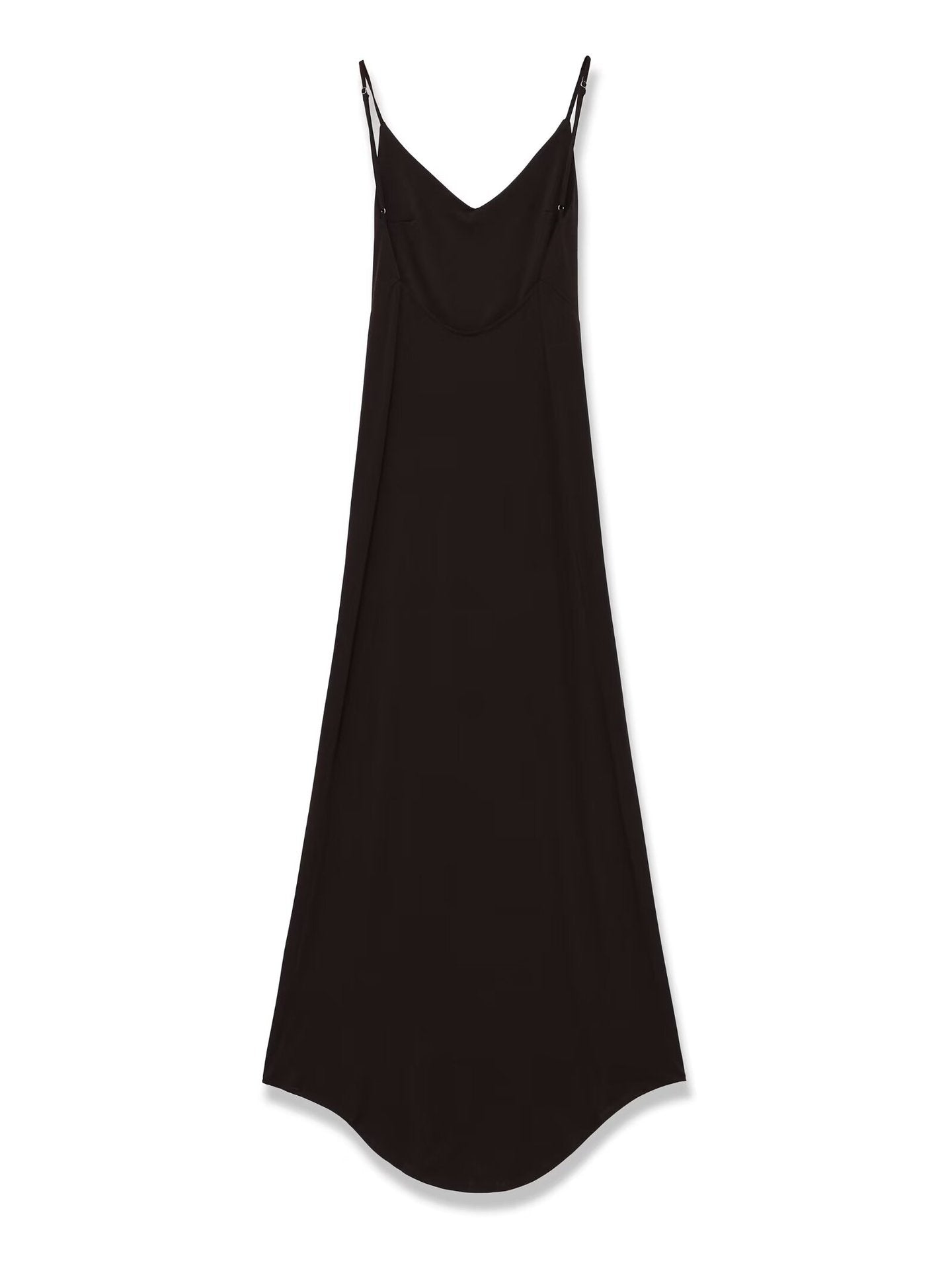 Crepe long dress for women's clothing