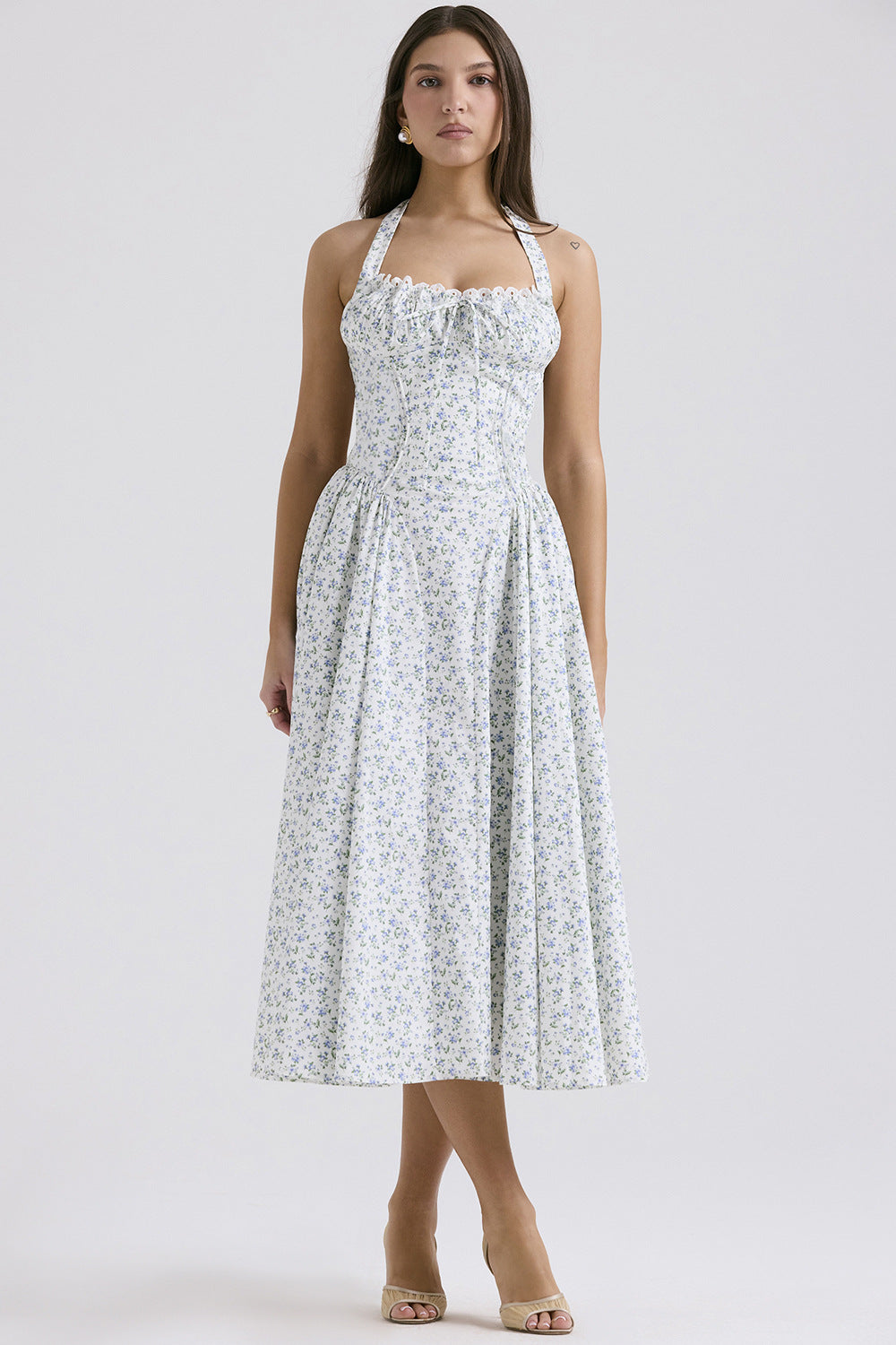 The Fleur-de-Lis  Halter Sundress