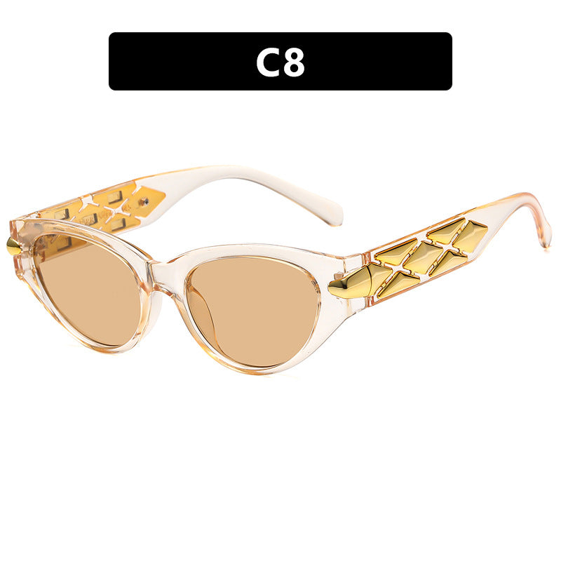 Little Muse" Luxe Winged reto Sunglasses