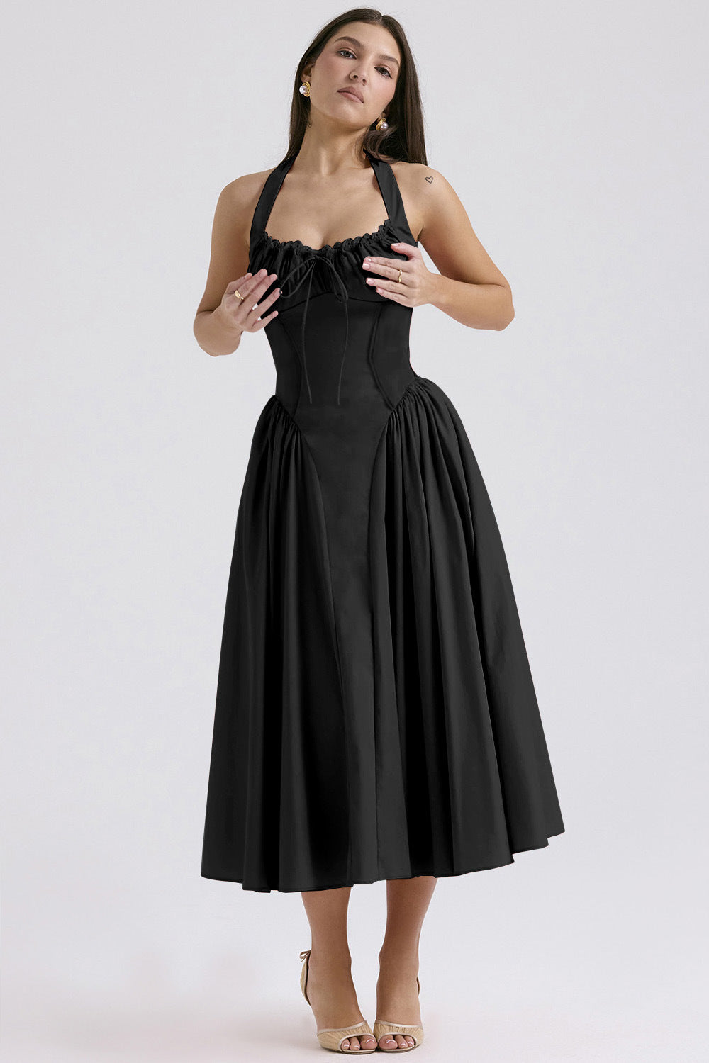The Fleur-de-Lis  Halter Sundress