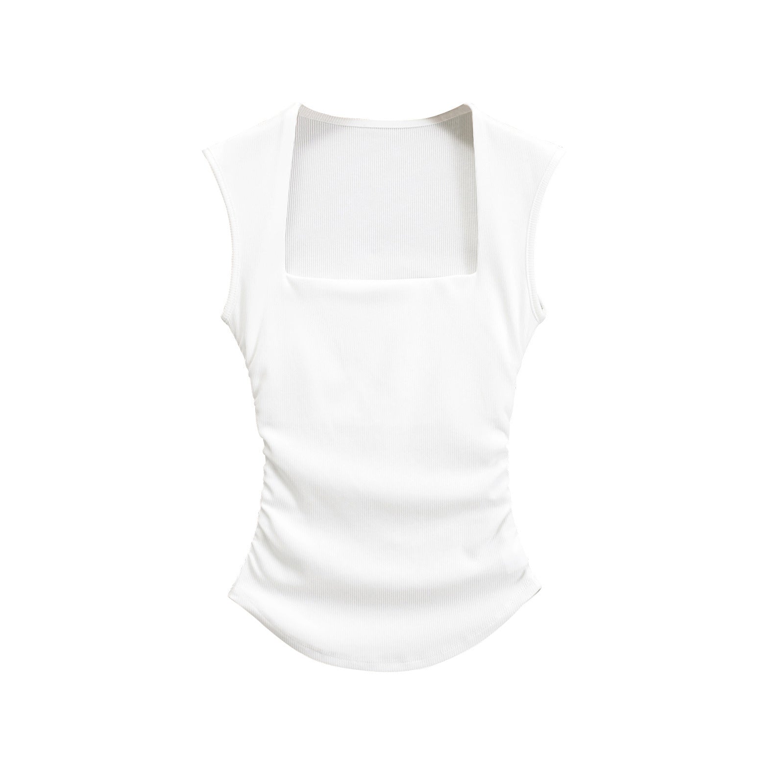 Emie Sweet Summer Ribbed Ruched Top