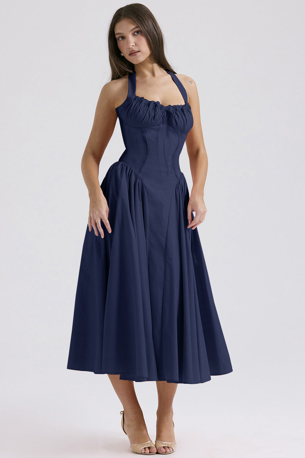 The Fleur-de-Lis  Halter Sundress