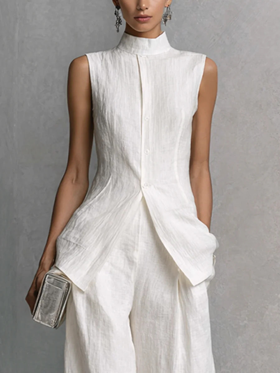 Selena sleeveless pants set