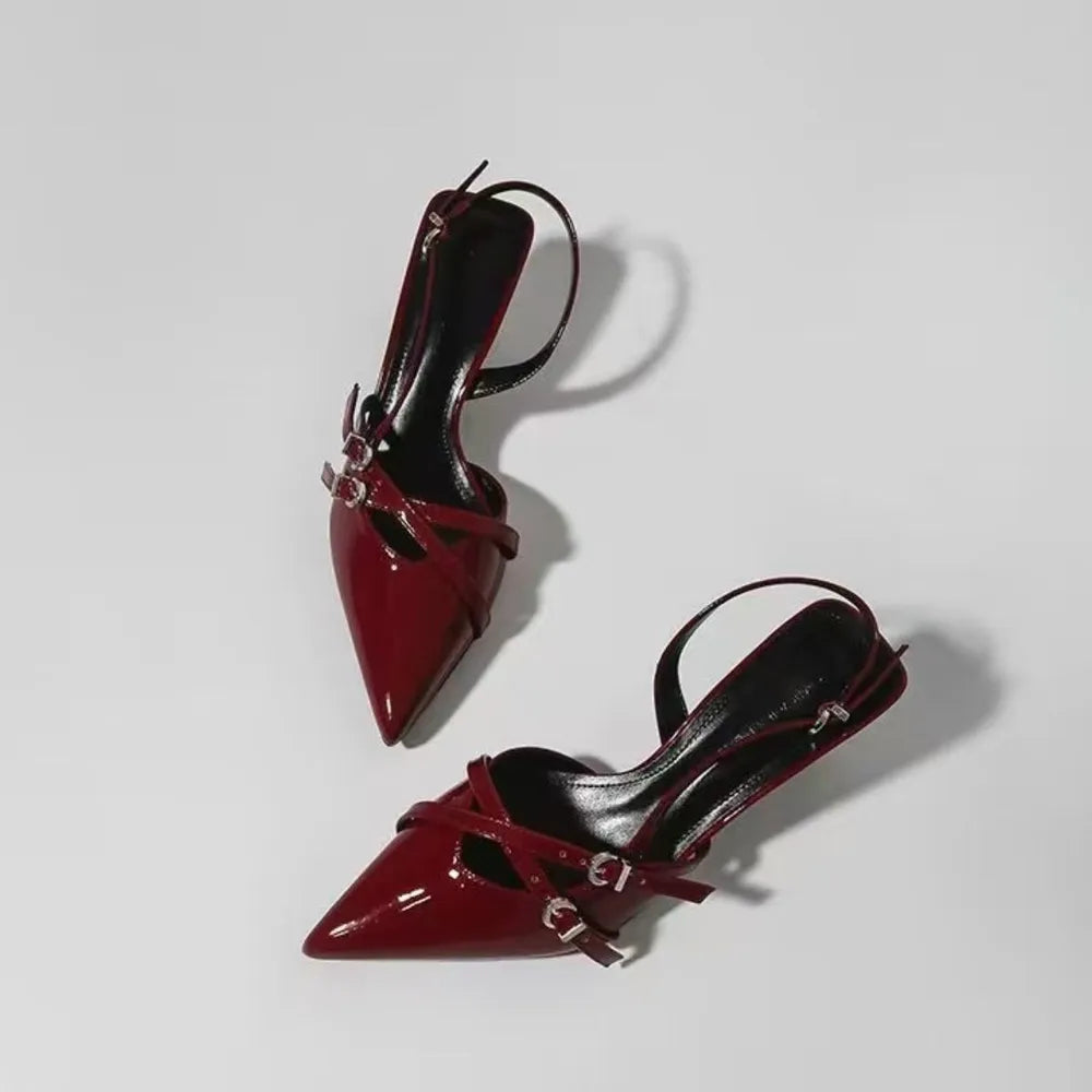 Point Toe Slingback Pumps