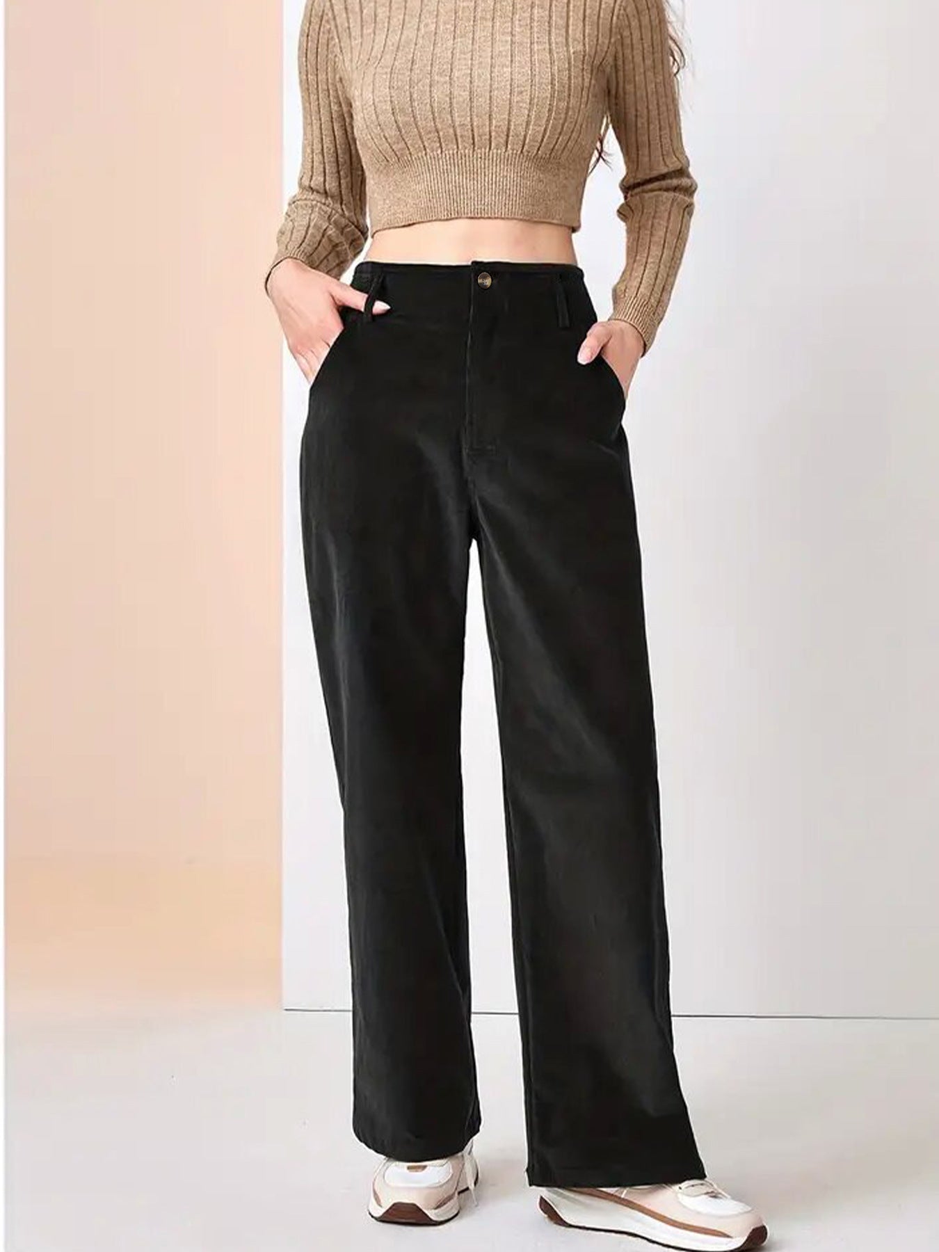 Retro Flare Corduroy Pants