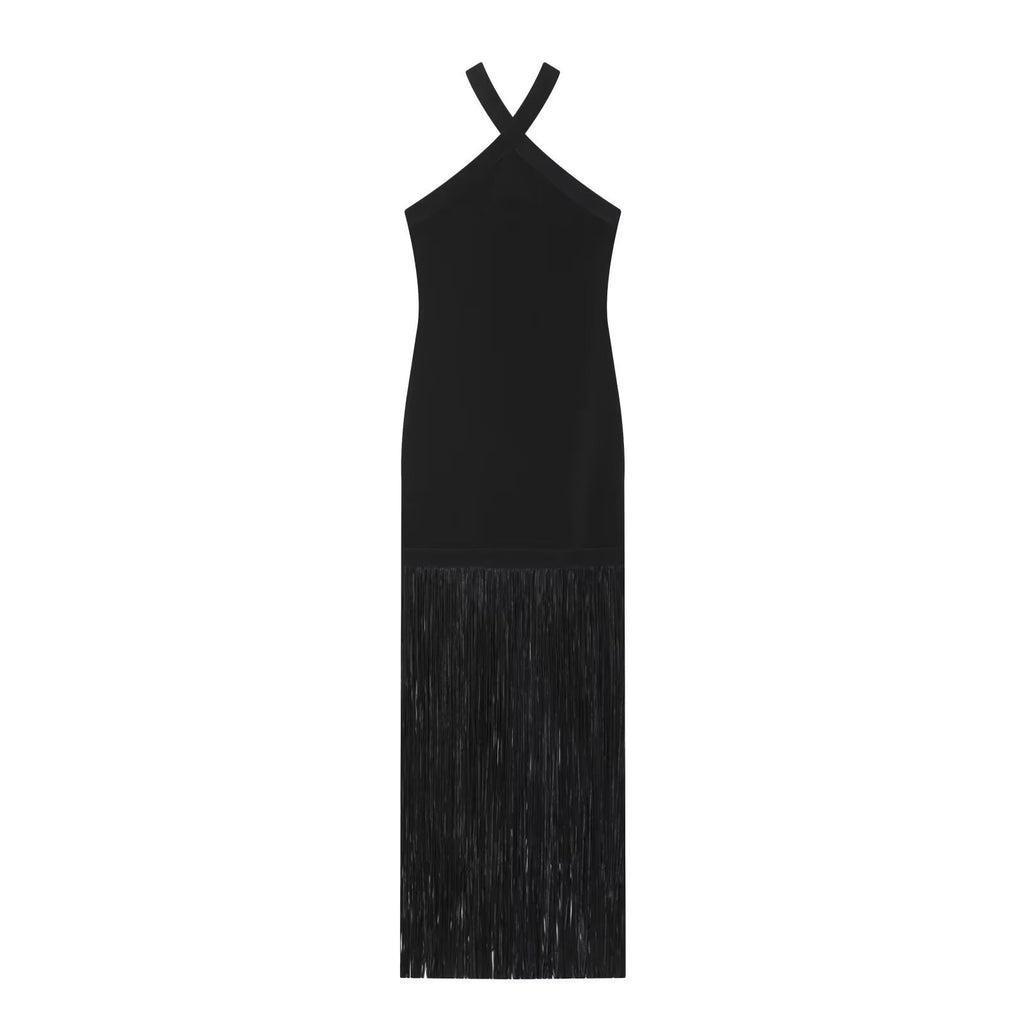 The Gala Fringe Column Dress.