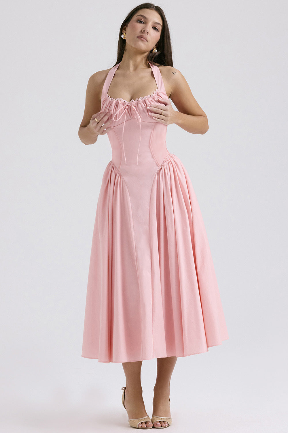 The Fleur-de-Lis  Halter Sundress