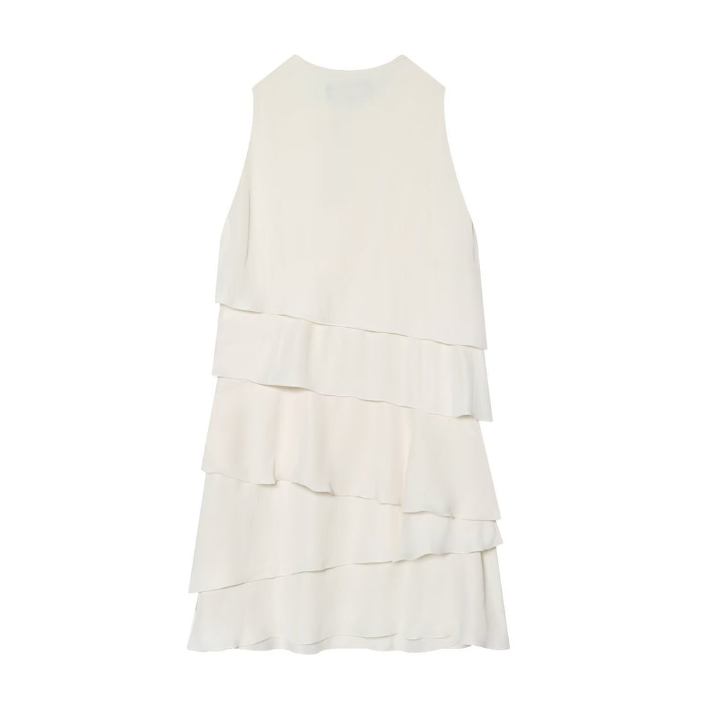 Ana Hot girl layered decorative short dress