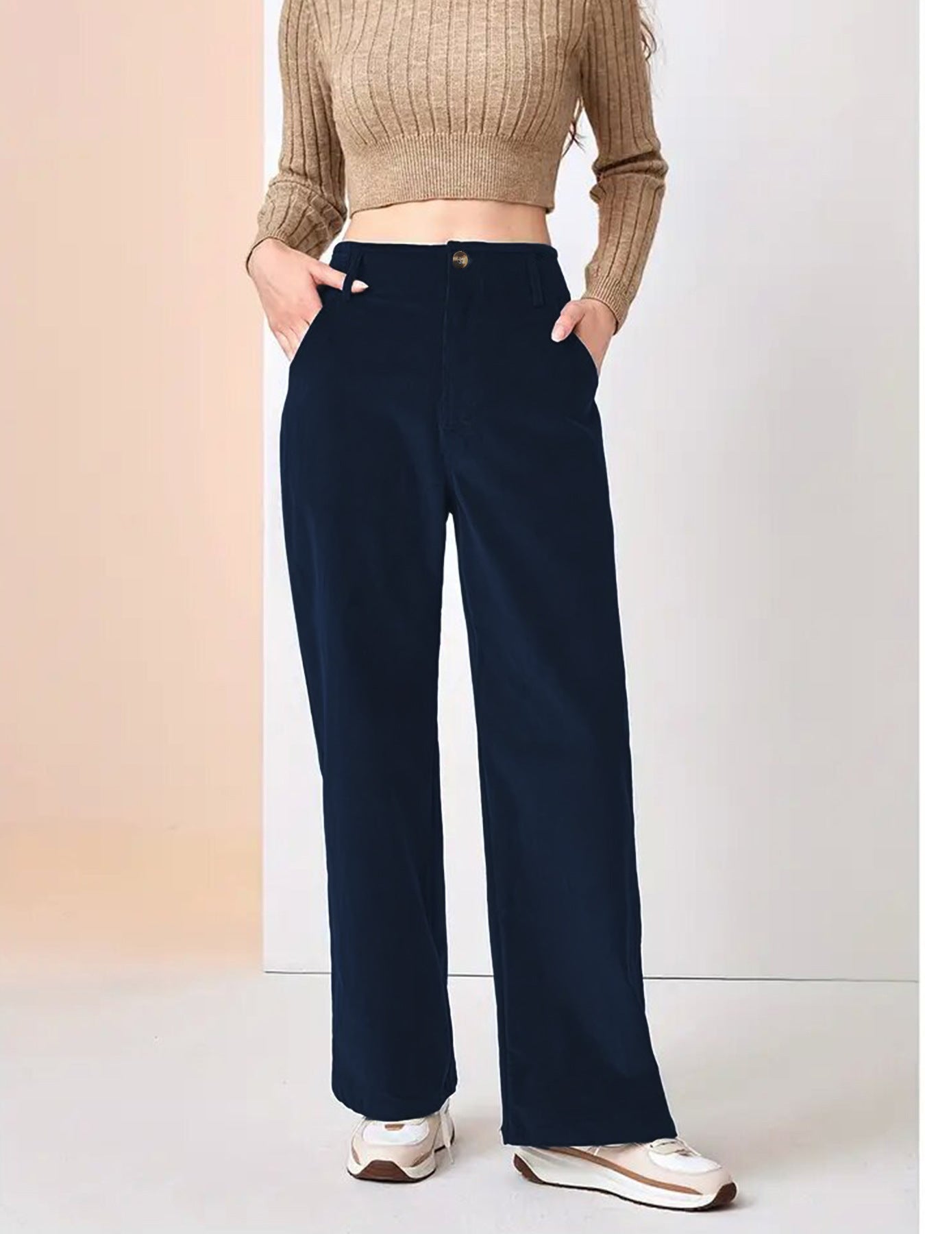 Retro Flare Corduroy Pants