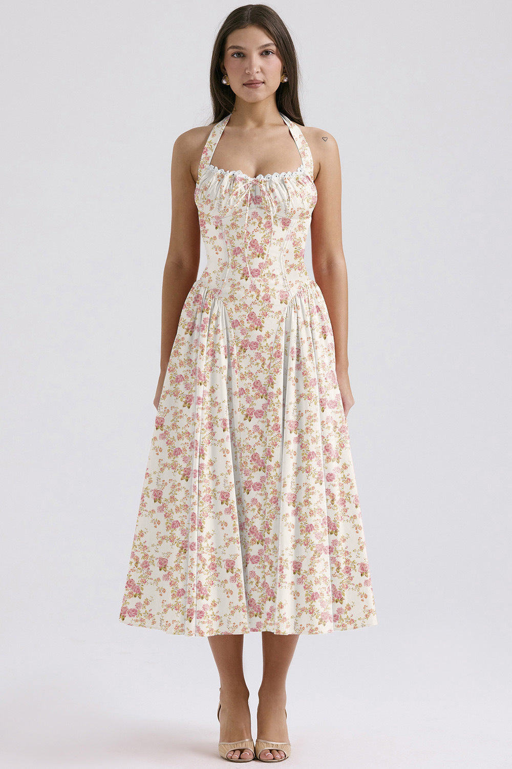 The Fleur-de-Lis  Halter Sundress