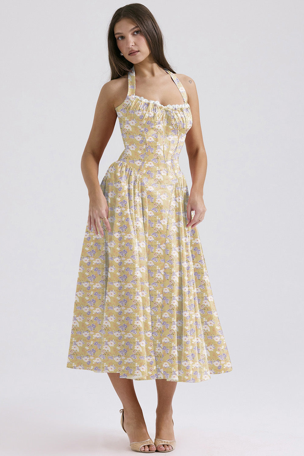 The Fleur-de-Lis  Halter Sundress
