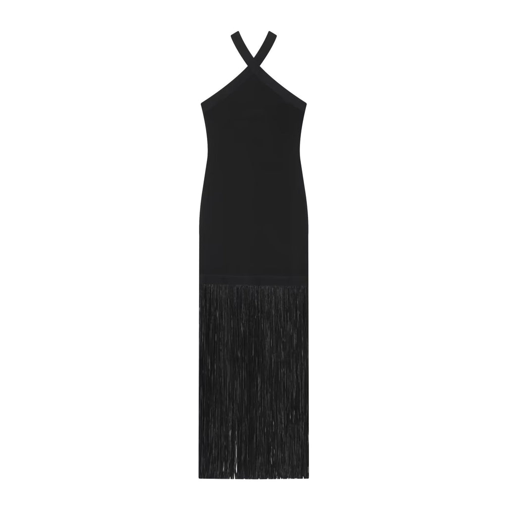 The Gala Fringe Column Dress.