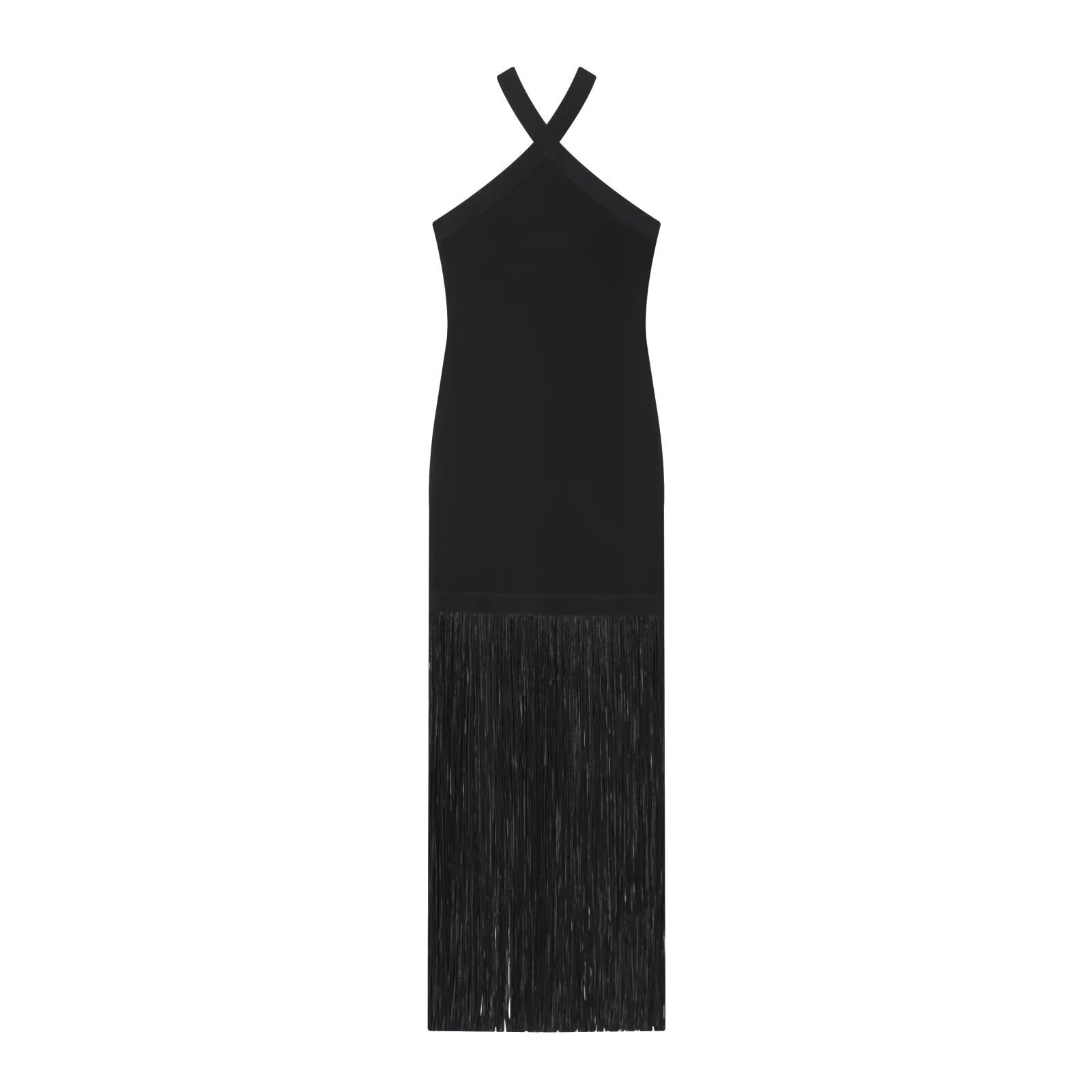 The Gala Fringe Column Dress.