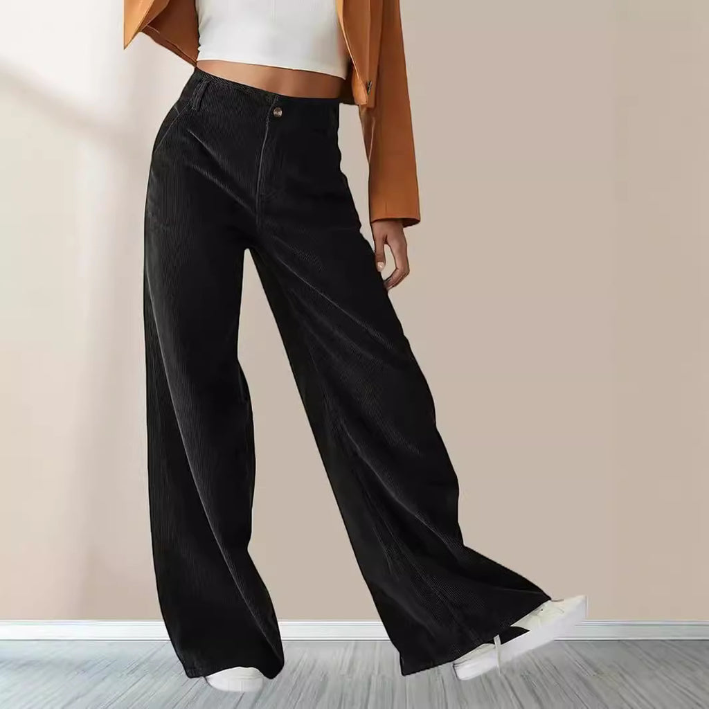Retro Flare Corduroy Pants