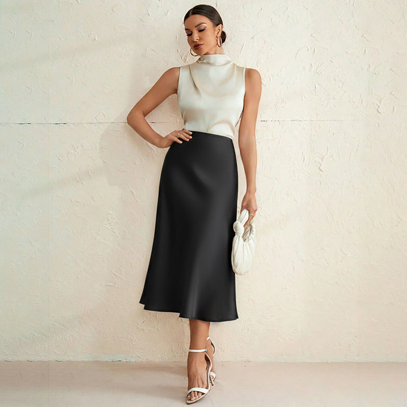 High waisted hip hugging skirt