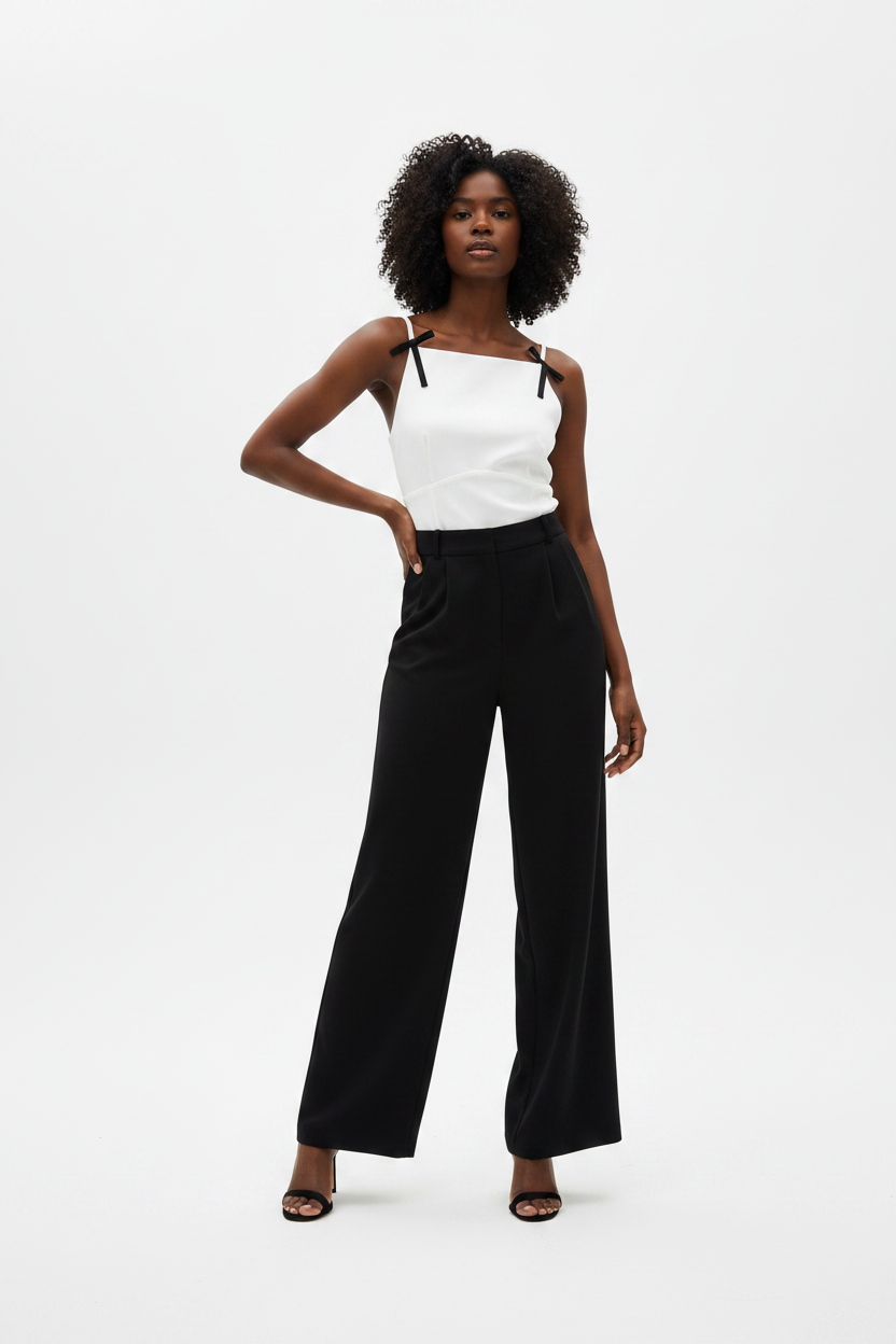Elena Hot girl bow embellished camisole top