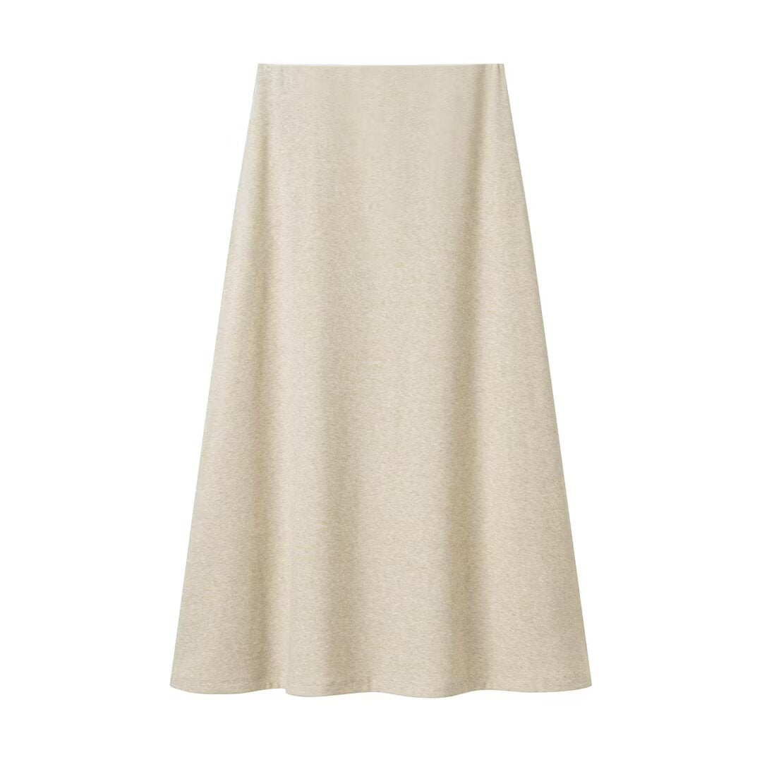 New women's clothing with Western style knot decoration soft top soft flute skirt