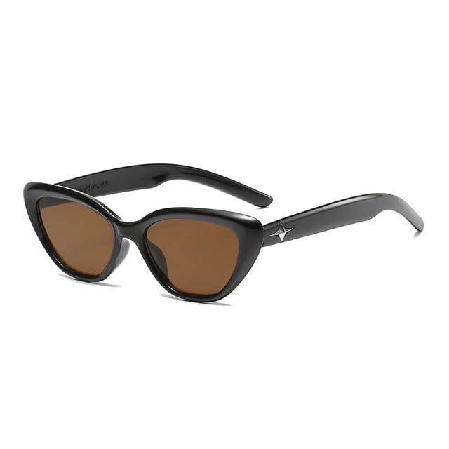 Fashion Cat Eye Sunglasses Classic Rice Nail Design Vintage Sun Glasses For Ladies Shades UV400 Trending Sunglass