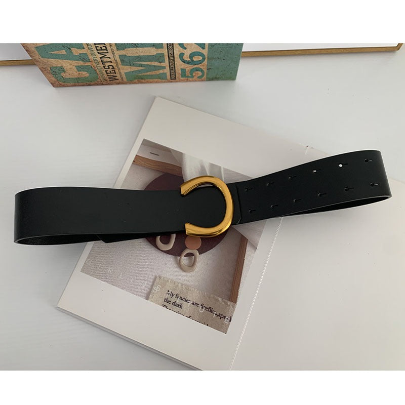 Wide waistband belt