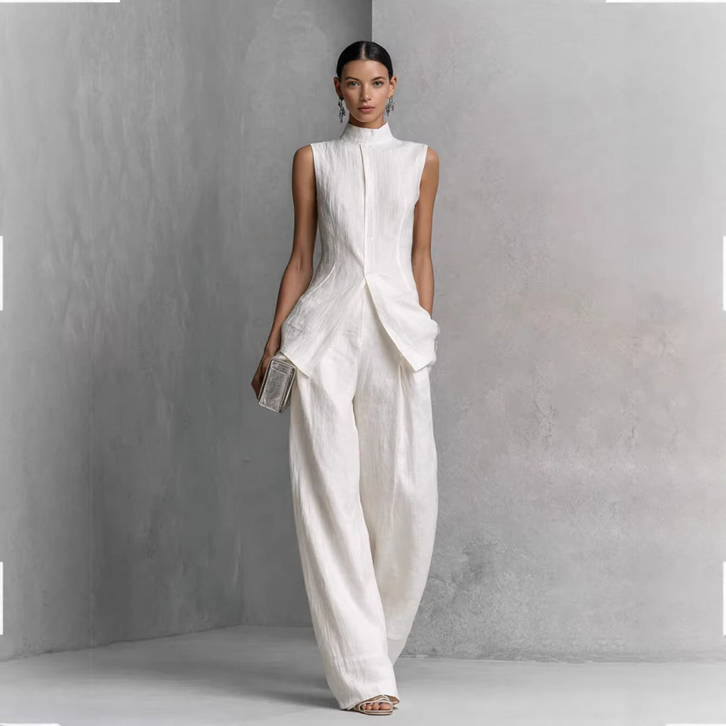 Selena sleeveless pants set