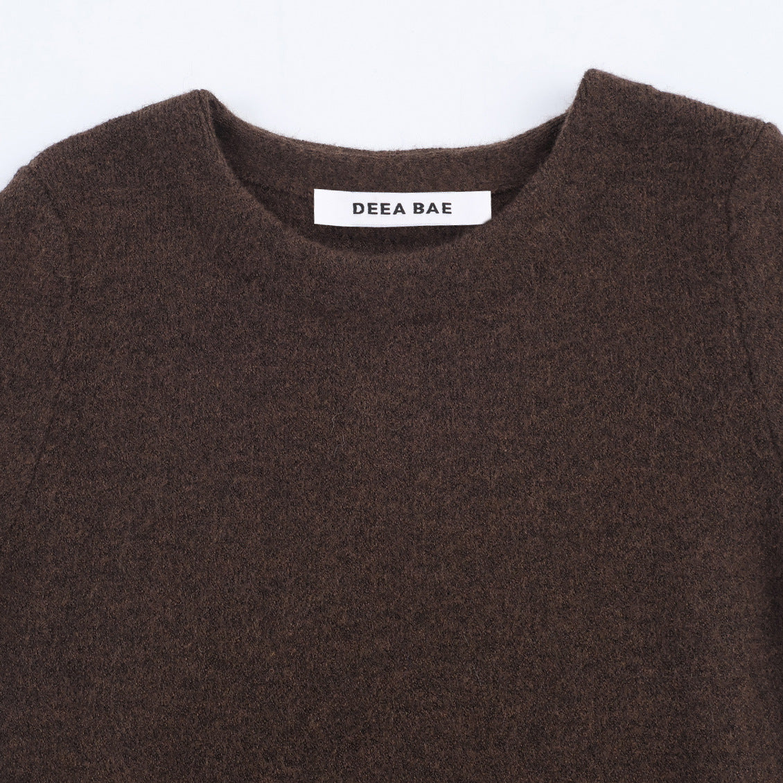 Artificial fur patchwork knitted dress