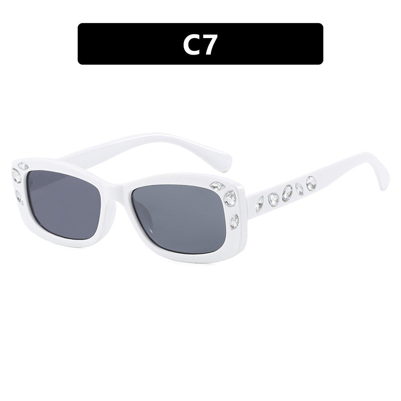 Diamond Dust oval sunglasses
