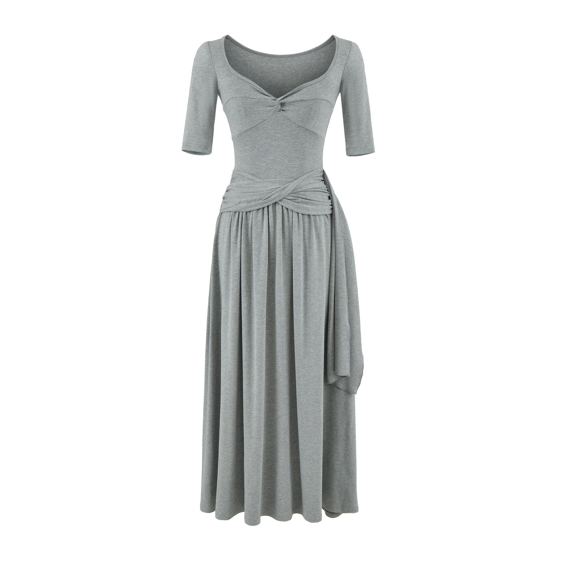 Lana Slim-Fitting Short Sleeve Maxi Dress