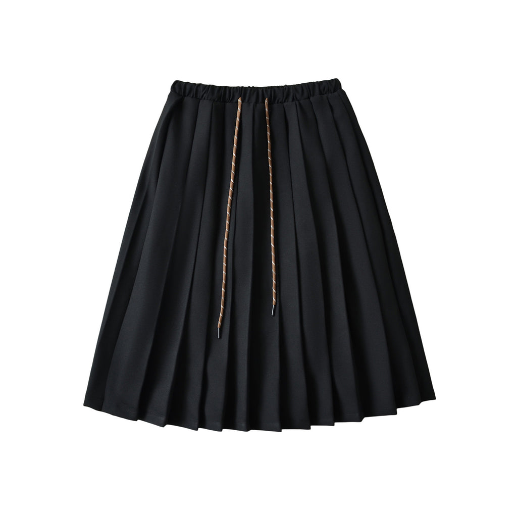 Brooklyn" Drawstring Pleated Tennis Skirt