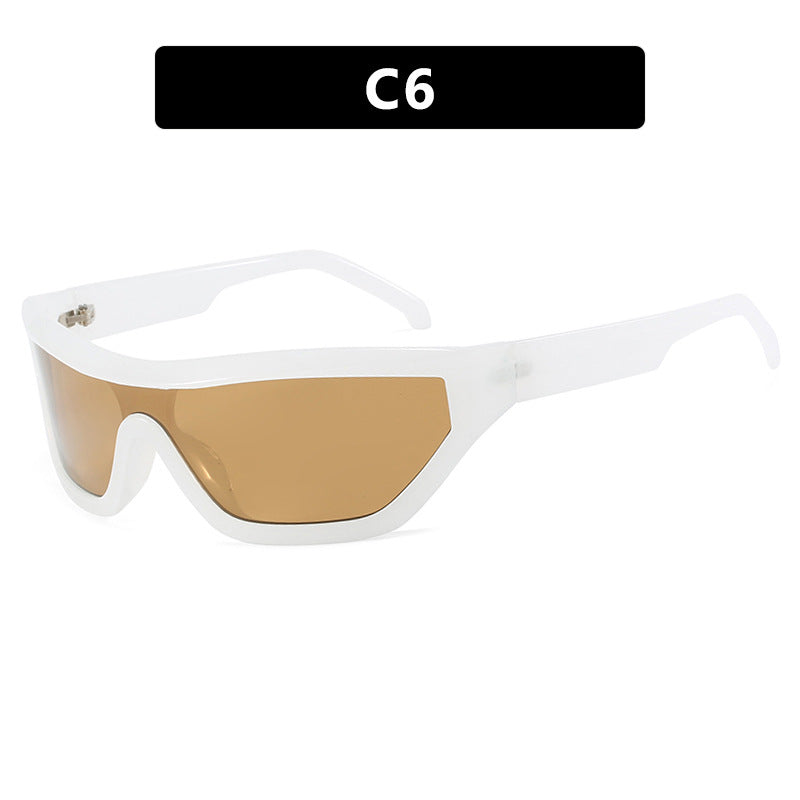 Conjoined Y2K Sunglasses Narrow Frame