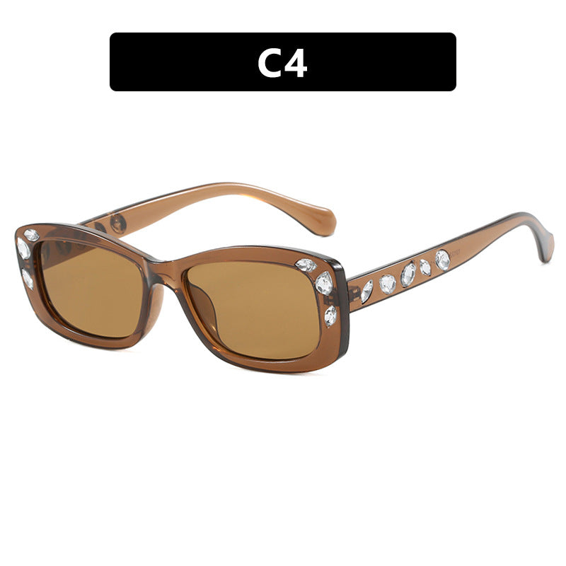 Diamond Dust oval sunglasses