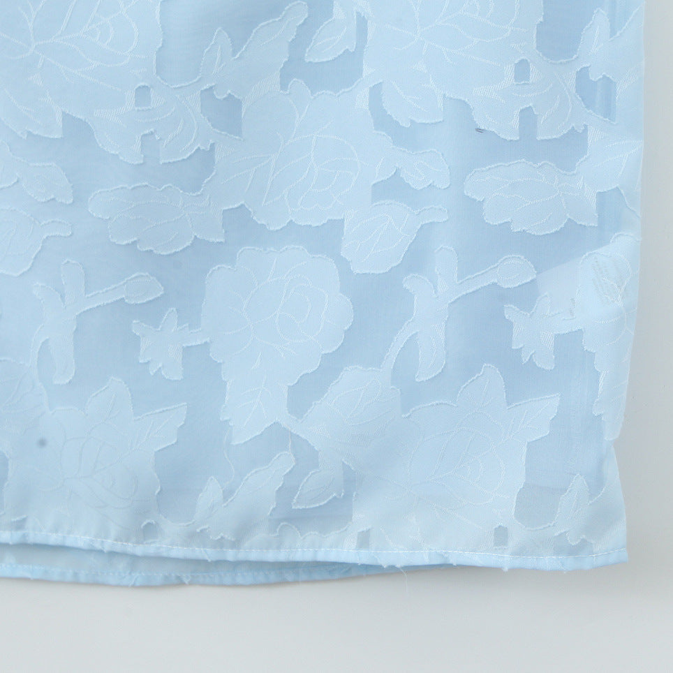 Style New Women's Fashionable Floral Cut-Out Tie-Back Backless Dress