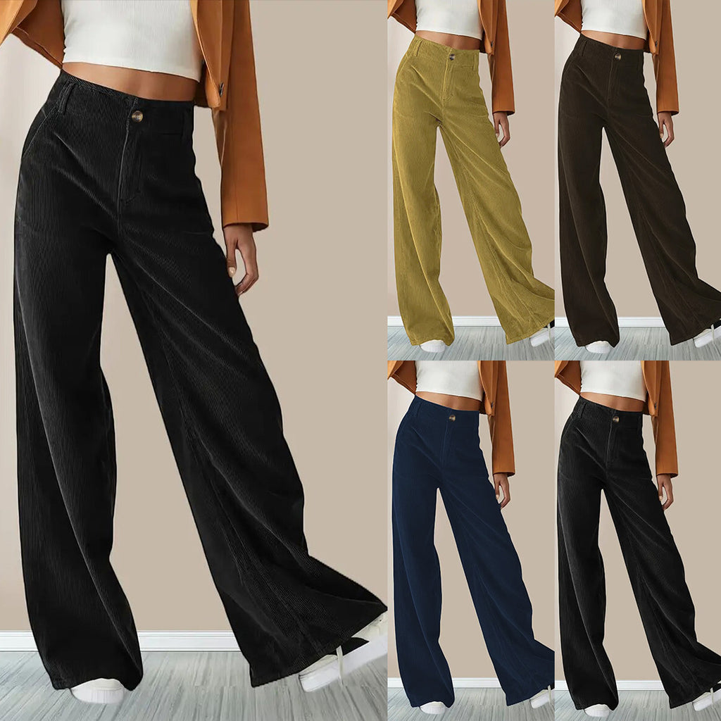Retro Flare Corduroy Pants