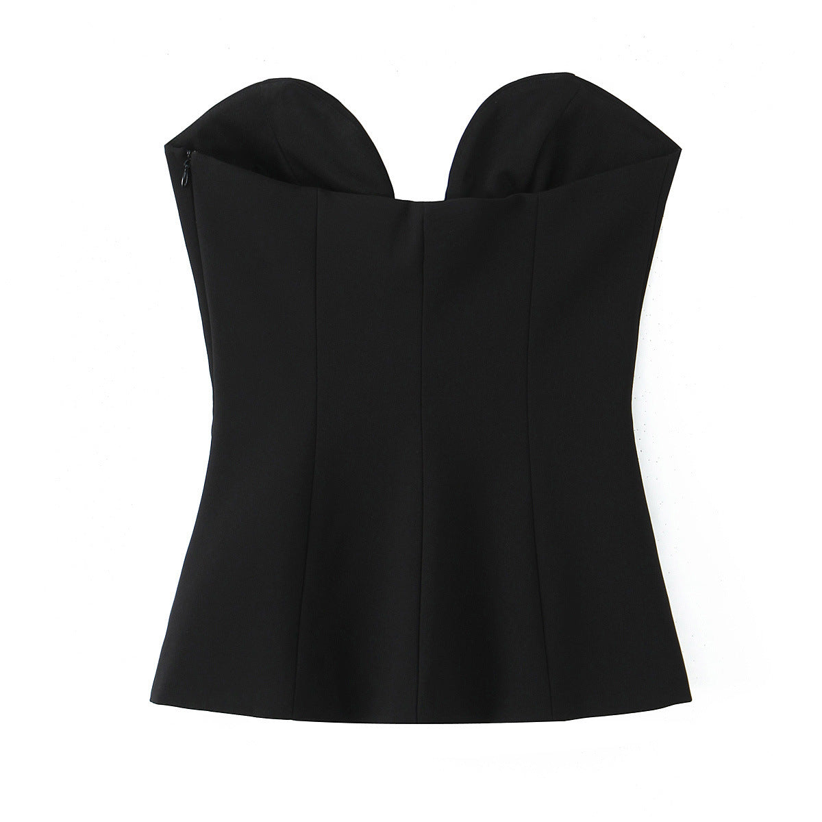 Nadia Spicy girl contrasting flower strapless top