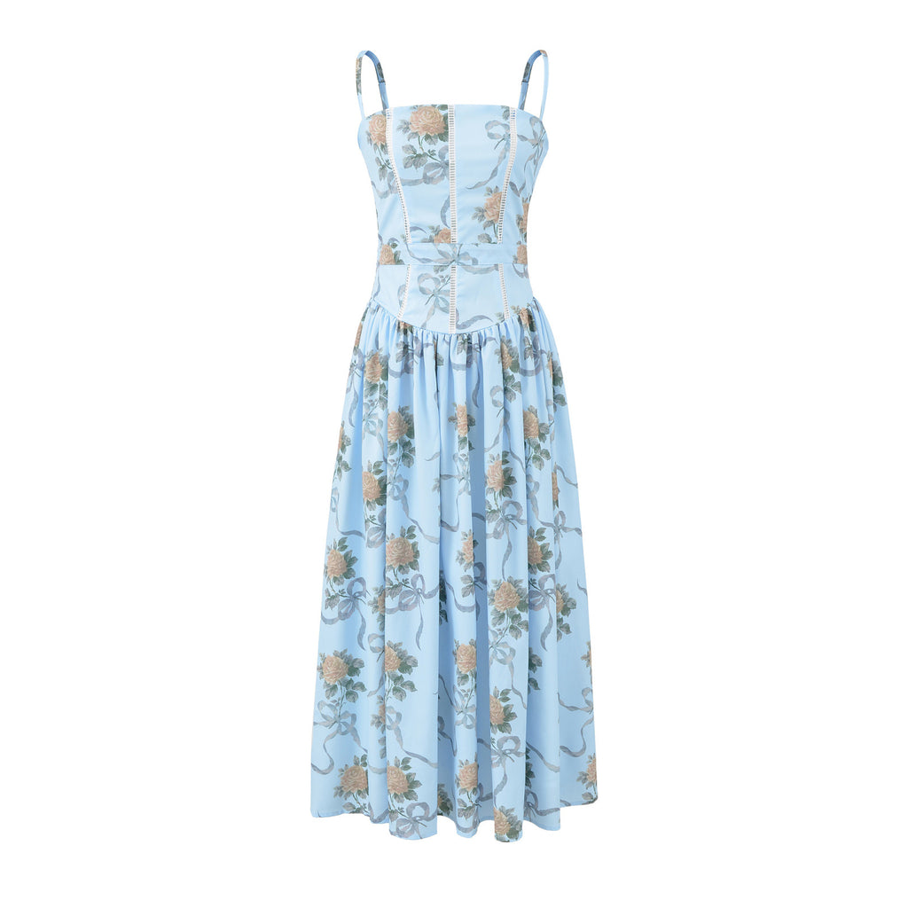 The floral  Versatile Lace Spliced Dress