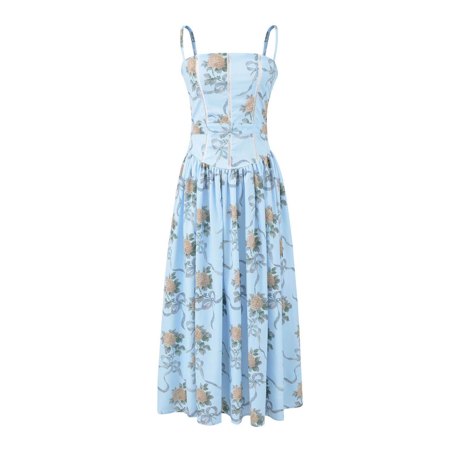 The floral  Versatile Lace Spliced Dress