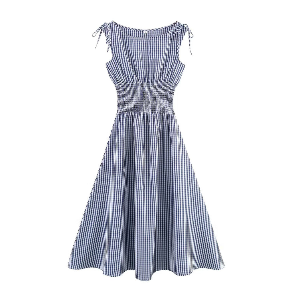 The Gingham Smock Bodice A-Line Sundress.