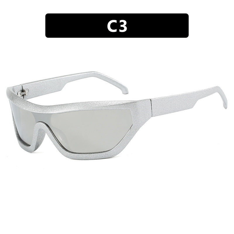 Conjoined Y2K Sunglasses Narrow Frame