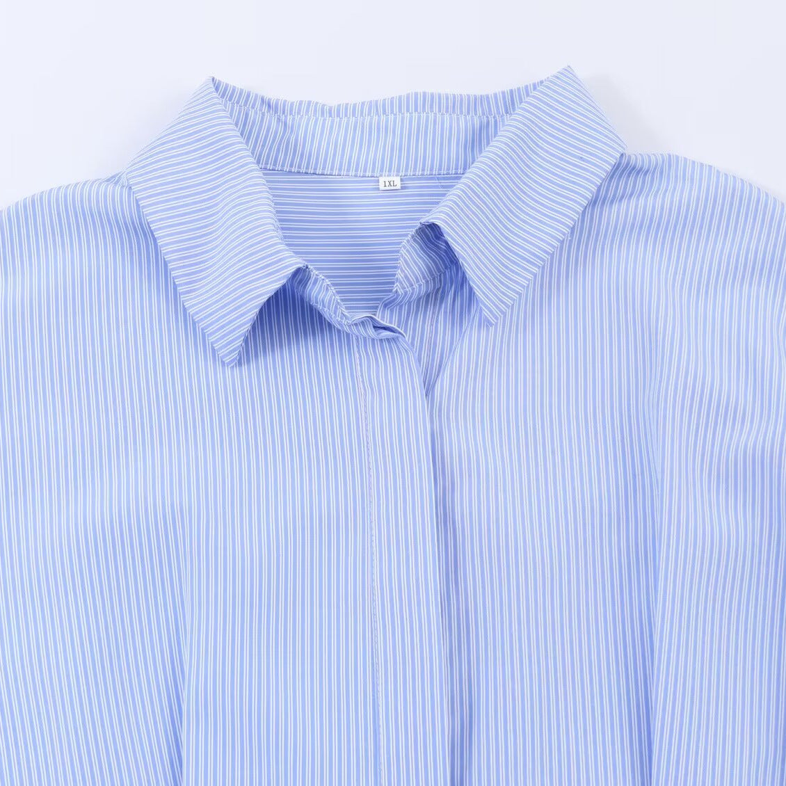 Alexa commuting waist cinching striped shirt