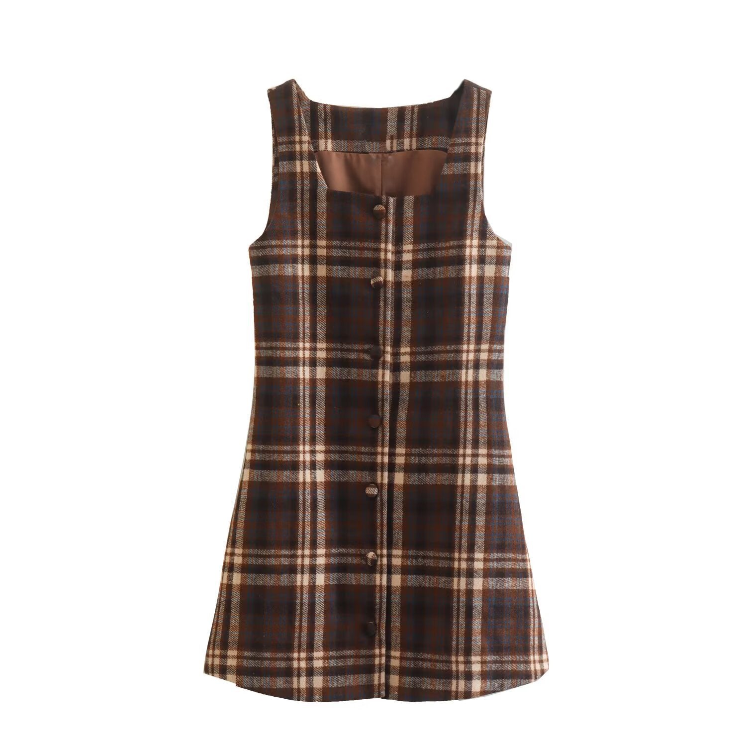 Classic Retro Forest-Style Print Dress