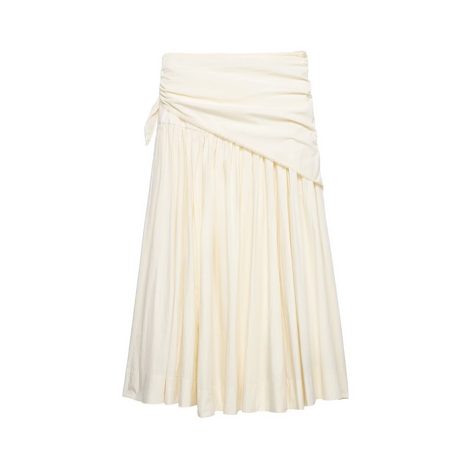 Nathalie fluffy scarf adorned with MIDI skirt