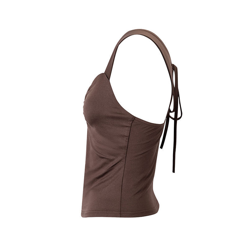 Hannah Slim fit pleated sleeveless top