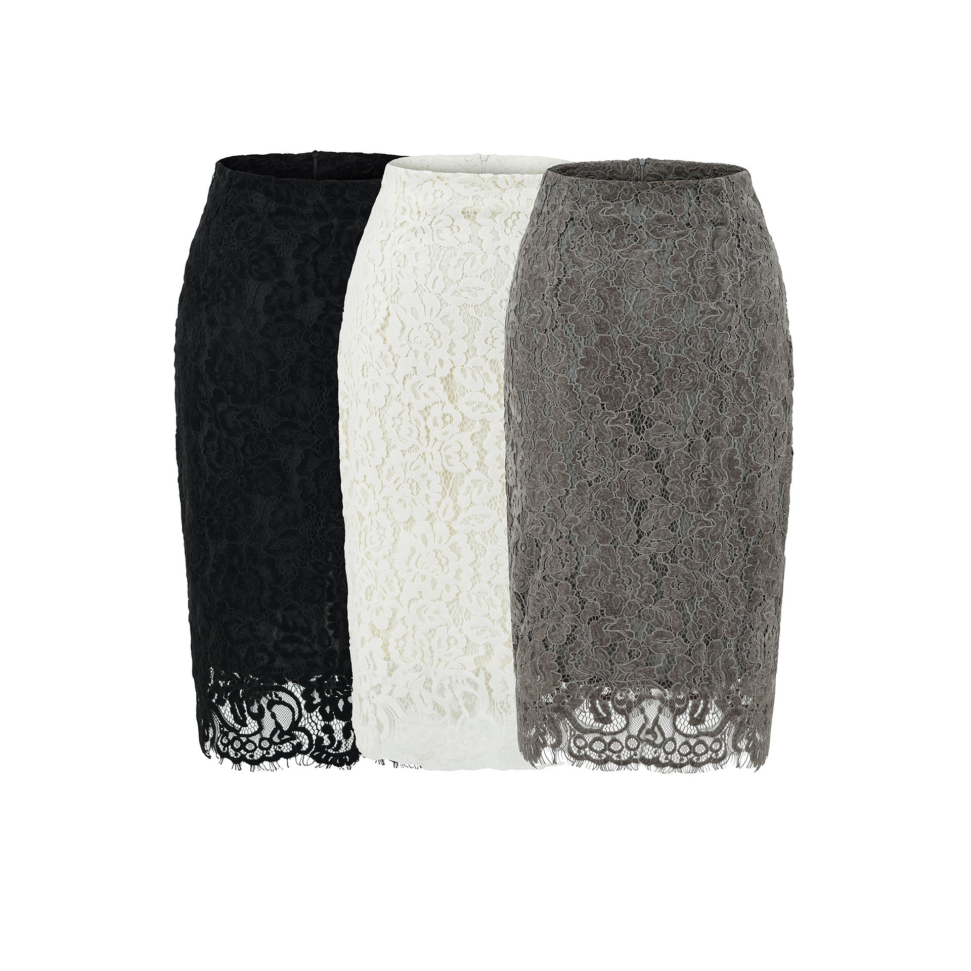 Alexa Slimming lace midi skirt