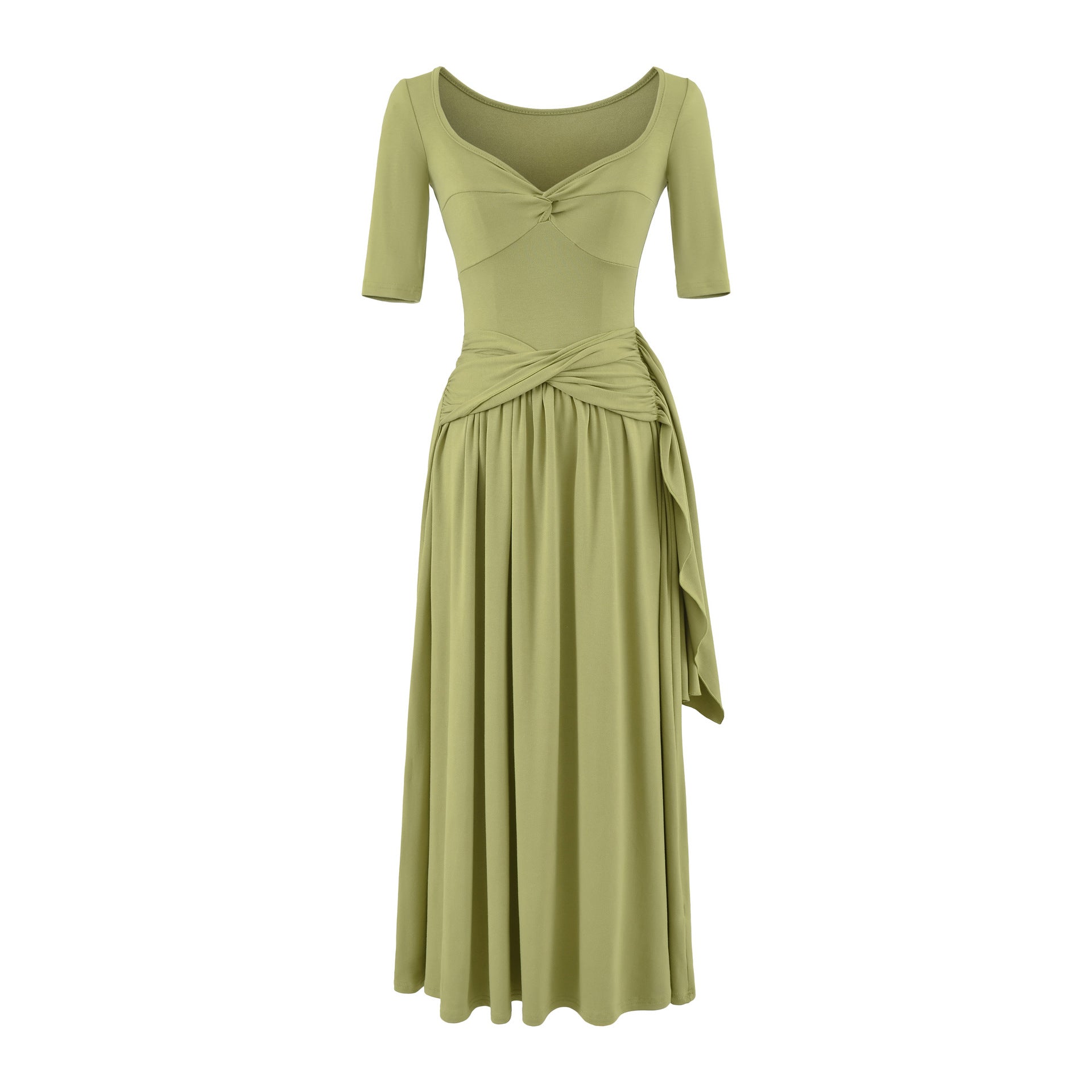 Lana Slim-Fitting Short Sleeve Maxi Dress